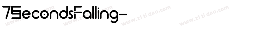 7SecondsFalling字体转换