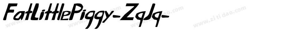 FatLittlePiggy-ZqJq字体转换