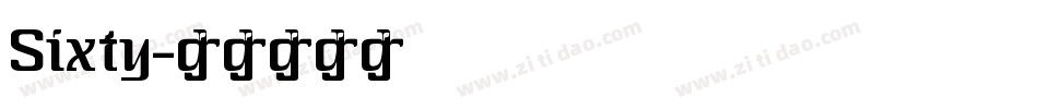 Sixty字体转换