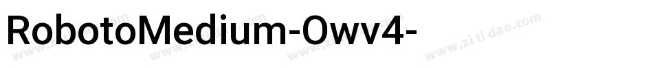RobotoMedium-Owv4字体转换