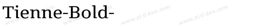 Tienne-Bold字体转换