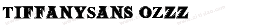 TiffanySans-oZzz字体转换