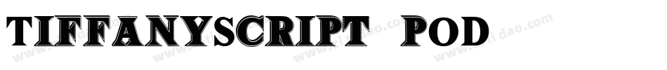 TiffanyScript-4pOD字体转换