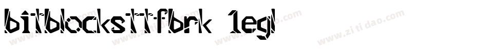BitBlocksTtfBrk-1egL字体转换