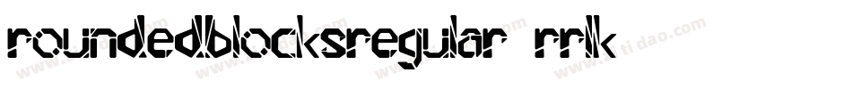 RoundedBlocksRegular-rrlK字体转换