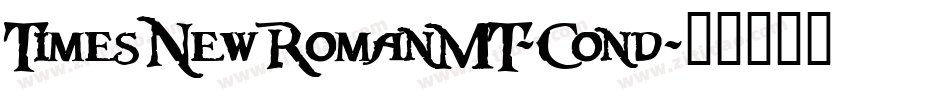 TimesNewRomanMT-Cond字体转换