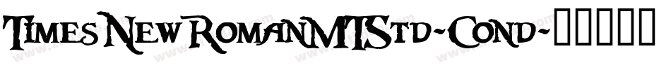 TimesNewRomanMTStd-Cond字体转换