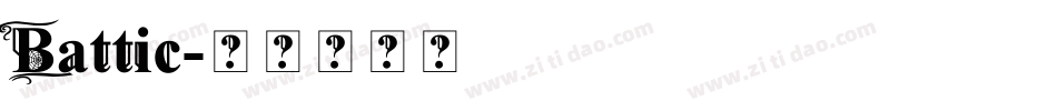 Battic字体转换
