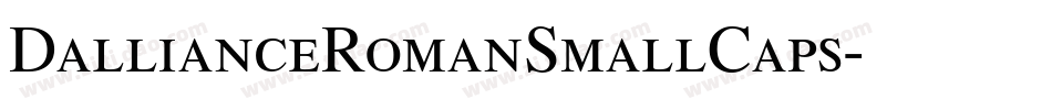 DallianceRomanSmallCaps字体转换