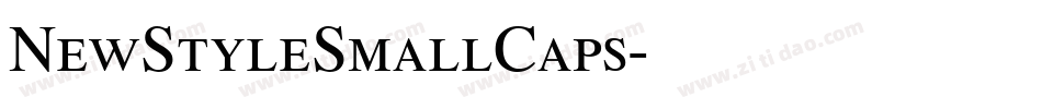NewStyleSmallCaps字体转换