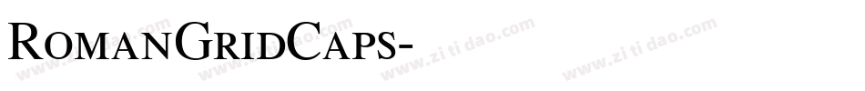RomanGridCaps字体转换