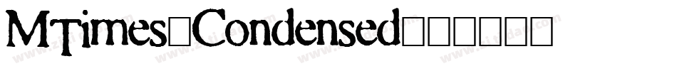 MTimes-Condensed字体转换