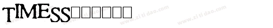 TIMESS字体转换