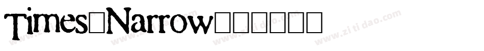 Times-Narrow字体转换