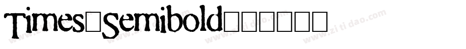 Times-Semibold字体转换