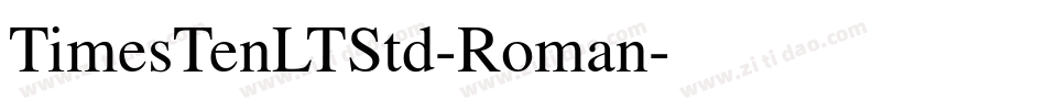 TimesTenLTStd-Roman字体转换