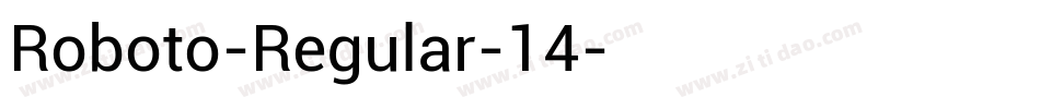 Roboto-Regular-14字体转换