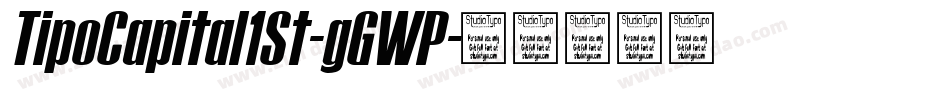 TipoCapital1St-gGWP字体转换