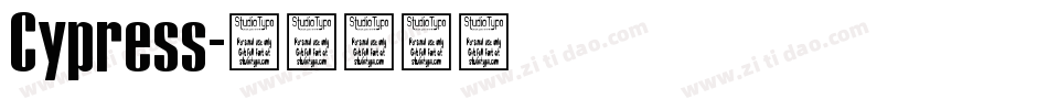 Cypress字体转换