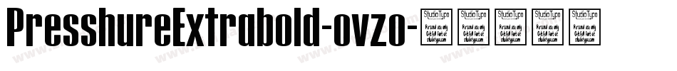 PresshureExtrabold-ovzo字体转换