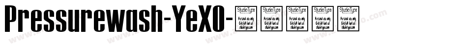 Pressurewash-YeXO字体转换