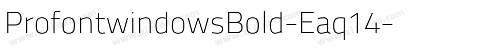 ProfontwindowsBold-Eaq14字体转换
