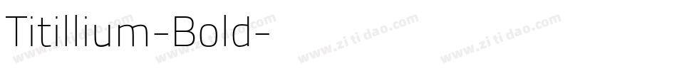 Titillium-Bold字体转换