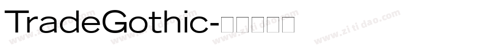 TradeGothic字体转换