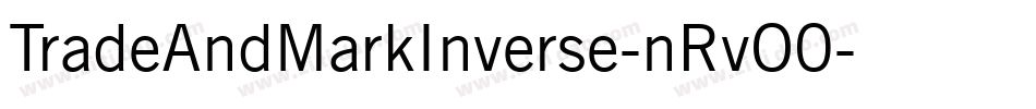 TradeAndMarkInverse-nRvO0字体转换