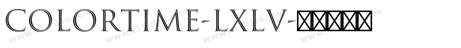 ColorTime-lXlV字体转换