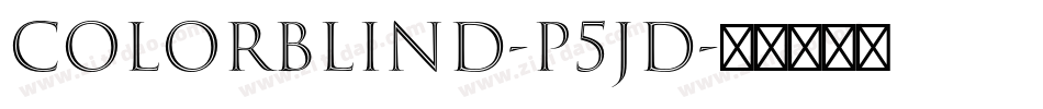 Colorblind-p5JD字体转换