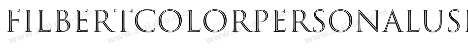 FilbertColorPersonalUse-PJpx字体转换