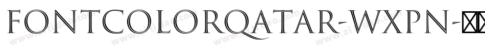 FontColorQatar-wXpn字体转换