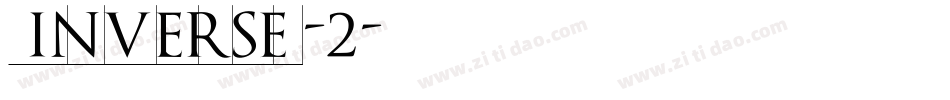 inverse-2字体转换
