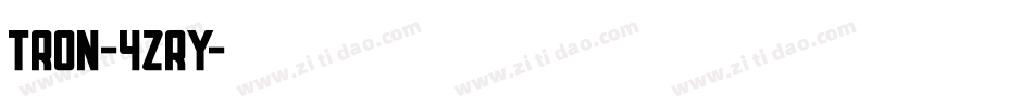 Tron-4ZrY字体转换