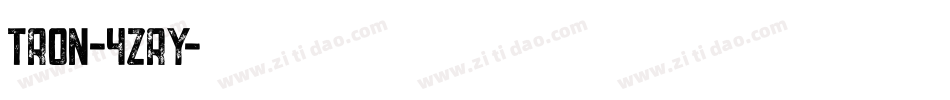 Tron-4ZrY字体转换