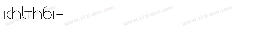 Ichlthbi字体转换