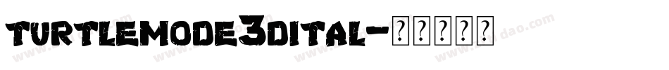 turtlemode3dital字体转换