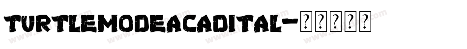 turtlemodeacadital字体转换