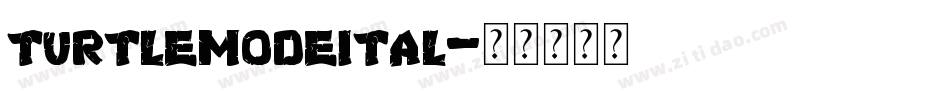 turtlemodeital字体转换