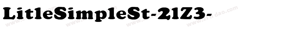 LitleSimpleSt-2lZ3字体转换