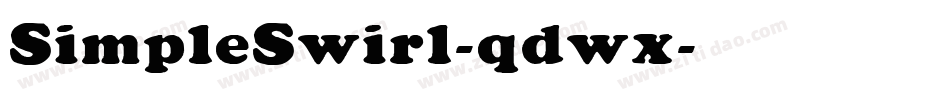 SimpleSwirl-qdwx字体转换