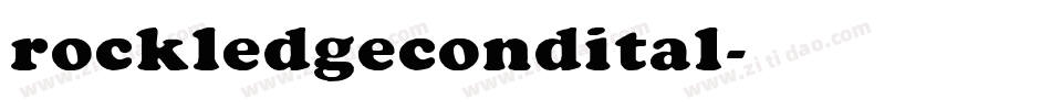 rockledgecondital字体转换