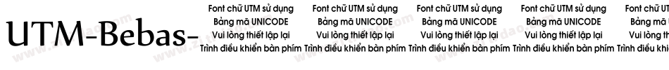 UTM-Bebas字体转换