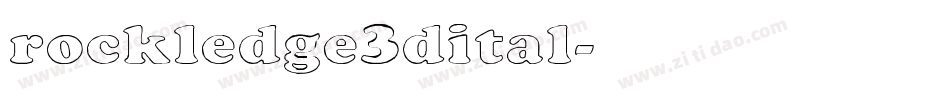 rockledge3dital字体转换