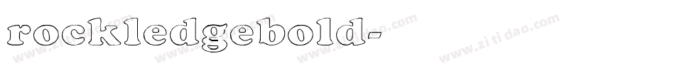 rockledgebold字体转换