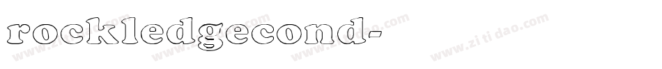 rockledgecond字体转换