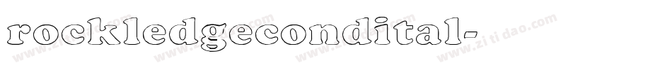 rockledgecondital字体转换