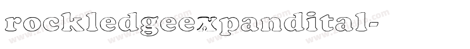 rockledgeexpandital字体转换