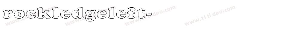 rockledgeleft字体转换
